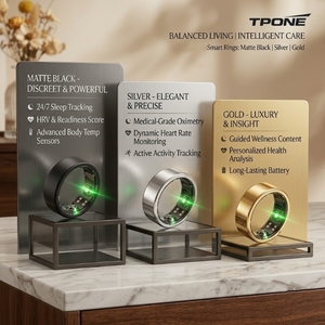 2026 Aluminum Alloy Smart <b>Ring</b> Fitness Sleep Tracker Heart Rate SpO2 Multi Sport Remote Photo IP68 5ATM - Product Image 6