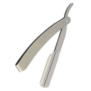 Rasoirs de rasage de cheveux en acier inoxydable argenté de qualité supérieure manche en bois-Outils de toilettage de précision réutilisables pour des rasages lisses 1 an - Product Image 2