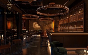 Custom L-Shaped Counter for Restaurant and Nightclub Wooden Metal Bar with <b>LED</b> <b>Lighting</b> Nightspot Design - Product Image 6