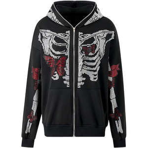 Sudadera con capucha duradera de diamantes de imitación con costuras fuertes, incluye chándal y opción de pantalón. - Product Image 6