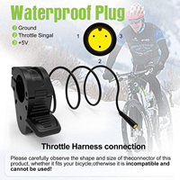Kit de conversion de moteur central sans balais 300X 250W à 1000W avec accélérateur à pouce éco-responsable à courant continu pour vélo électrique