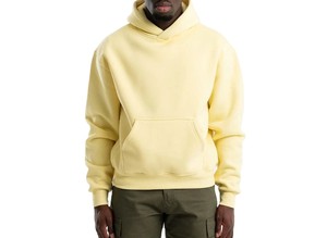 Sweat à capuche unisexe vert brodé en molleton 100% coton 300g, écologique, hiver, poche kangourou, streetwear, haute couture - Product Image 2