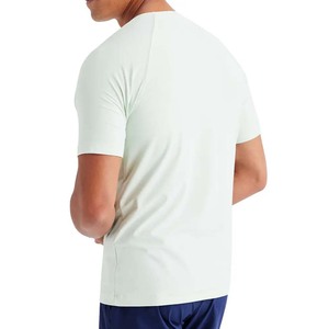 เสื้อยืดแขนสั้นฟิตเนสยิมสำหรับผู้ชายเสื้อยืดฟิตเนสฟิตเนสเข้ารูปผ้าฝ้ายผสมสามส่วนสำหรับผู้ชาย - Product Image 2