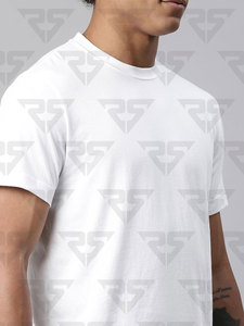Classic Round Neck Plain <b>Tshirts</b> For Men customized logo design OEM embroidered and printed design t shirts for men's 2023 - Product Image 6