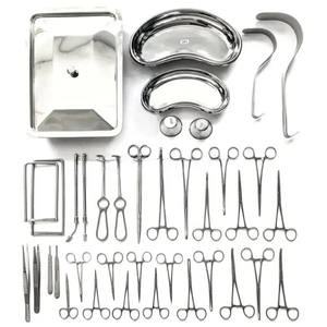 Juego de 28 Piezas de Instrumentos Quirúrgicos Manuales Básicos de Acero Inoxidable, Herramientas de Cirugía General, Caja de Almacenamiento Pequeña para Esterilización - Product Image 2