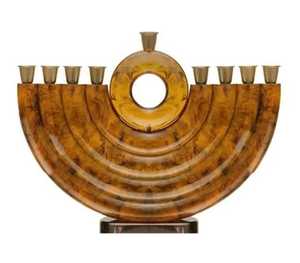 Nouveauté : Menorah élégante Arbre de Vie pour Hanouka, chandelier juif moderne avec un design de branches unique - Product Image 5