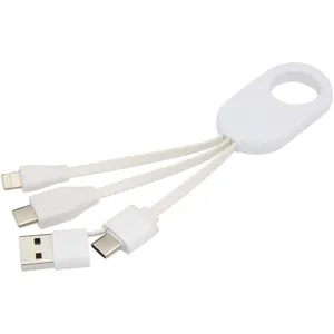 Cable de Carga 4 en 1 de Aluminio Reciclado, Gadget USB Promocional para Huestes - Product Image 2