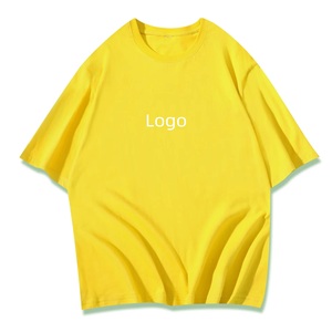 Logo personnalisé 100% coton tricoté paillettes anti-boulochage respirant col en O été décontracté ample à manches courtes T-Shirt Plus - Product Image 4