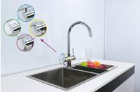 Nouveau design Robinet de cuisine SUS 304 3/4/5 voies chromé, Robinet 5 voies 5 en 1, Système RO, Mitigeur 5 voies, Filtre à eau chaude et froide