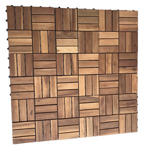 Baldosas de Madera de Acacia para Exteriores, Estilo Vietnamita, Tablas Encajables, Modernas, Antideslizantes, Impermeables, 12 mm - Product Image 4