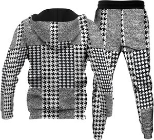 Survêtements unisexes de haute qualité pour l'automne, 100% coton, respirant, réversible, ensemble de jogging sportif 2 pièces, manches longues décontractées - Product Image 2