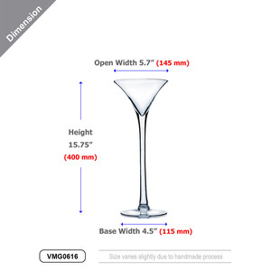VMG0616 - แจกันแก้วมาร์ตินี่ - 16 - Product Image 3
