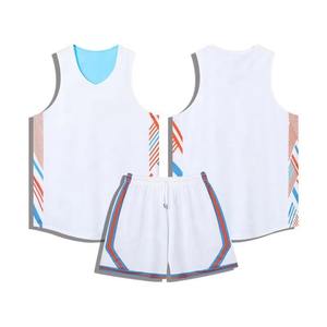 Maillots de basket-ball de haute qualité pour adultes, respirants, imprimés par transfert thermique, tissu 160g, ensembles à manches courtes - Product Image 6