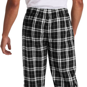 Pantalones cálidos de franela para hombre, pantalones a cuadros de Búfalo en blanco y negro, ropa de dormir clásica a cuadros con ajuste relajado, Ideal para el invierno - Product Image 6
