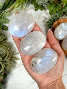 Piedra lunar llamativa de grado superior, piedra de Palma, forma de mezcla de piedras preciosas sueltas, piedra lunar Natural de alta calidad a precios de fábrica al por mayor a granel - Product Image 4