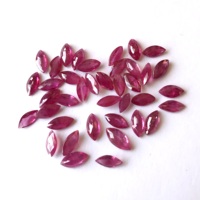 3x6mm Spinelle naturelle rouge rose taille marquise, facettée, calibrée, provenance Mozambique, pour la fabrication de bijoux, Vivaaz Gems, vente en gros, IGI Heat Color