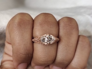 IGI Certified VVS Moissanite Solitaire Wedding <b>Ring</b> Stylish 925 <b>Silver</b> Engagement Band VVS Moissanite <b>Ring</b> For Women <b>Men</b> - Product Image 4