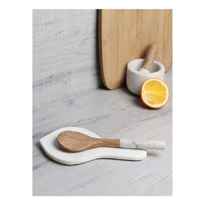 Reposacucharas de Mármol Hecho a Mano, Diseño Moderno, Apto para Lavavajillas y Microondas, Ecológico, Duradero, para Uso en Restaurantes - Product Image 1