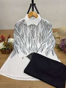 Pantalones Palazzo Rectos de Rayón Estampado Antiarrugas, Casuales y a la Moda, para Oficina, Fiesta, Vestido o Uniforme - Product Image 6