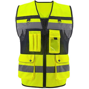 Gilet de sécurité réfléchissant durable, équipement léger haute visibilité, parfait pour les travaux routiers, la sécurité industrielle et extérieure - Product Image 3