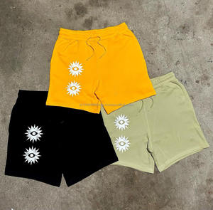 Pantalones cortos informales personalizados 100% de algodón para hombre, pantalones cortos de secado rápido de cintura media para Fitness, deportes, correr, entrenamiento, pantalones cortos de playa de verano - Product Image 1