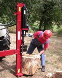 Machine à fendre le bois de 27 tonnes, à essence, CNC, avec tenonneuse à queue d'aronde, table hydraulique pour billes de bois, montée sur remorque, moteur haute productivité - Product Image 1