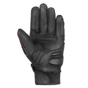 Gants thermiques d'été en cuir pour motards Marron foncé Gants de course automobile en cuir véritable pour hommes - Product Image 4