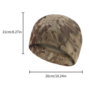 Gorro táctico de camuflaje de poliéster 100% Unisex, gorros cálidos térmicos de lana de invierno para esquiar, ciclismo, lazos de frutas, dibujos animados - Product Image 3