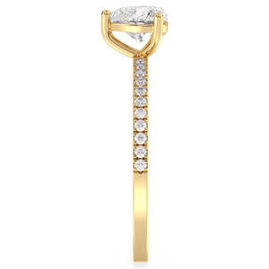 Reyes แหวนโซลิแทร์เงินแท้925เรียบง่ายสำหรับผู้หญิงได้รับการรับรองว่าเป็นเครื่องประดับเพชรโมอิสซาไนต์สำหรับผู้หญิง - Product Image 5