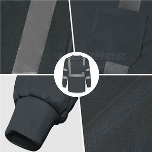 T-shirt de sécurité à manches longues personnalisé haute visibilité pour la construction et l'utilisation industrielle Chemise de sécurité réfléchissante à manches longues respirante - Product Image 6