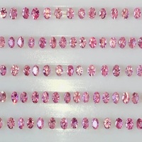 Rosa Saphir AAA-Qualität Natürlich IGI-Zertifiziert Wärmebehandelt Runder Brillantschliff 3,0mm 26,92 Karat Schmuckzubehör