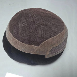 Peluca de pelo Taz indio Remy sin frente de onda profunda para hombre de Los Ángeles Peluca de pelo tupé Yaki suelta - Product Image 1