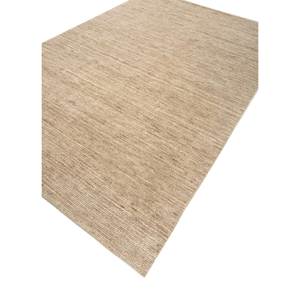 Handmade Large Area Contour Beige & <b>Brown</b> <b>Wool</b> Rugs 9x12 Rectangle with Solid Striped Pattern for Home Hallway Use-Model Hwl-201 - Product Image 2