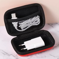 Étui de rangement portable JOY en EVA semi-rigide avec fermeture éclair pour écouteurs et casques 11,5x7,5x3,5cm
