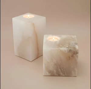 Vente en gros Porte-bougie en marbre Bâton de bougie de luxe en forme de boule fait à la main pour la maison pour les occasions de Noël - Product Image 5