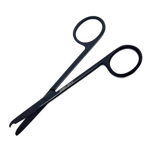 Tijera de puntada quirúrgica de alta calidad, tijera de sutura de hoja afilada recta de acero inoxidable recubierta de negro - Product Image 4