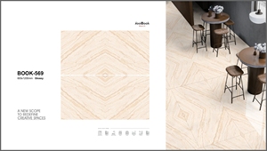 Azulejos de Porcelana Esmaltada con Diseño BOOKMATCH, Libro 569 - Product Image 2