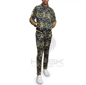 Survêtement d'entraînement personnalisé de haute qualité, séchage rapide, Sublimation, transfert de chaleur, imprimé, survêtement respirant pour hommes, en Polyester - Product Image 3