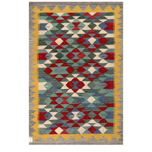 Alfombra Kilim de Maimana, Afganistán, 179 x 118 cm, Alfombras y Juegos de Alfombras - Product Image 1