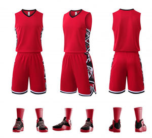 Conjunto de Camiseta y Pantalones Cortos de Baloncesto, Ligero, de Secado Rápido, Transpirable, al por Mayor - Product Image 6