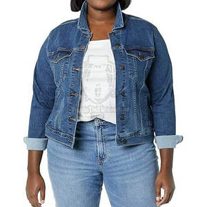 Chaqueta Vaquera para Mujer, Transpirable, de Alta Calidad, Color Sólido, en Oferta - Product Image 3