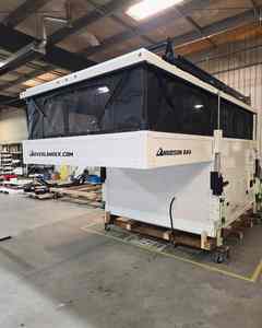 Expedition Flat Bed Box Luxury Mini Fibreglass Cabin Canopy Short Bed Offroad Shell Pop-up Design Travel Truck Camper Pickup - Product Image 5