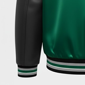 Chaqueta Varsity de Satén Personalizada para Equipos de Fútbol Americano, con Ribete Blanco, al por Mayor, Totalmente Personalizable, para Niños, Mujeres y Hombres, Premium - Product Image 5