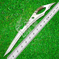 Couteau de survie Bowie en acier D2 fait main sur mesure - Couteau de chasse professionnel avec logo OEM, étui en cuir, pointe de lance, garantie de 3 ans, ergonomique