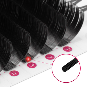 CharmLash innovador corte láser extensiones de pestañas C CC D DD láser Cachemira suave extensiones de pestañas de visón láser pestañas de visón al por mayor - Product Image 1
