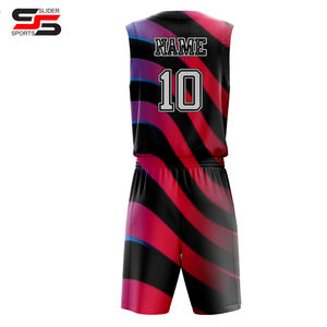 ชุดบาสเก็ตบอลของผู้ใหญ่ชุดบาสเก็ตบอลแห้งเร็วพลัสโพลีเอสเตอร์ชุดพิมพ์โลโก้แบบกลับด้านระบายอากาศได้ - Product Image 2