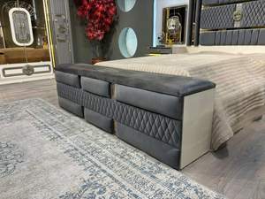 Juego de dormitorio de lujo moderno y elegante, muebles de madera MDF duraderos para oficina en casa, hermosa adición a hoteles, villas, granjas - Product Image 6