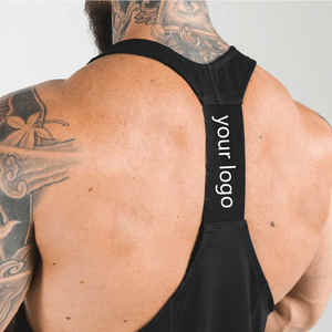 Wholesale Customized Men's Plus Size Gym Tank <b>Tops</b> <b>Oversized</b> Workout <b>Vest</b> with Logo Sports Sleeveless <b>Vest</b> and Workout Gear - Product Image 2