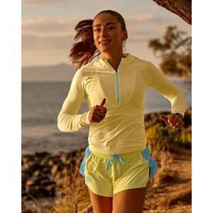 Haut de course à manches longues GG AeroFLX+ avec demi-zip - Citron - Mer Baltique - Product Image 1