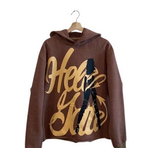 โลโก้ที่กําหนดเอง 3Dพัฟพิมพ์ 2024 Customพิมพ์Hoodiesเสื้อขนาดใหญ่CroppedดิบHem Streetผู้ชายพัฟHoodie - Product Image 4